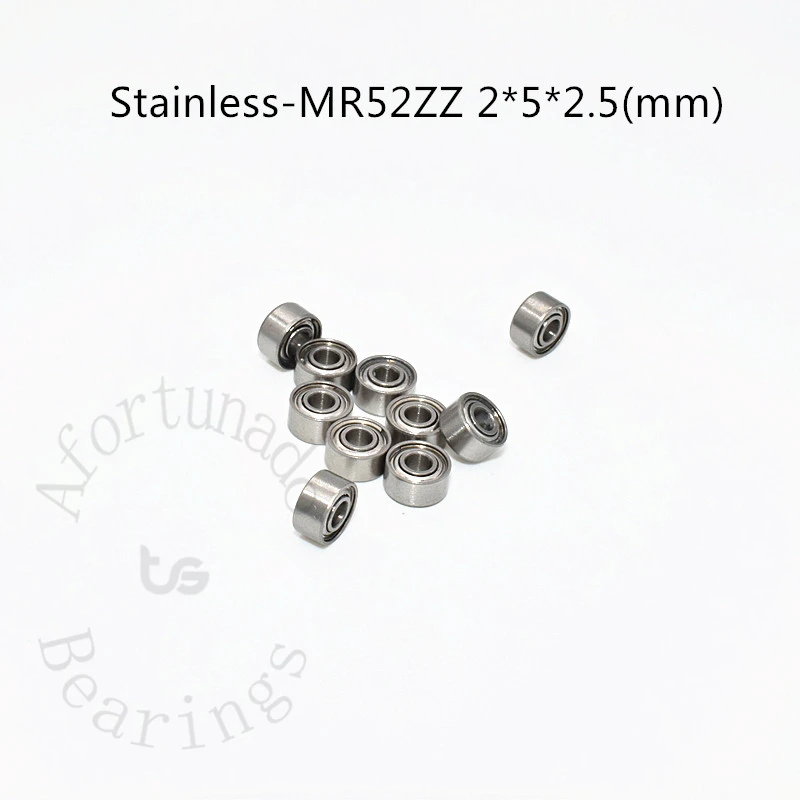 

Подшипник из нержавеющей стали 10 шт. SMR52ZZ 2*5*2,5 (мм), Бесплатная доставка, антикоррозийный металл, герметичные высокоскоростные детали механического оборудования