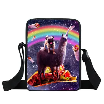 

Thikin Mini Shoulder Bag Ladies Funny Animal Llama Alpaca Crossbody Bag Travel Girls Handbag Small Satchel Messenger Bag Women