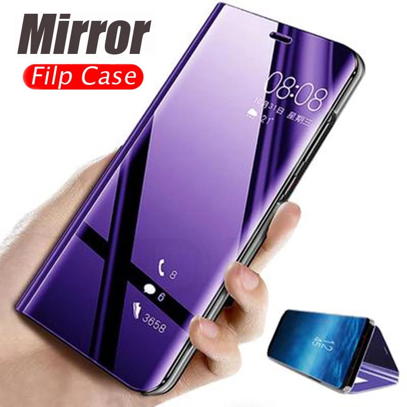 Умный зеркальный флип чехол для samsung Galaxy A90 A80 A70 A60 A50 A40 A30 A20 A10 A9 звезда Зат Pro Lite A8S A6S