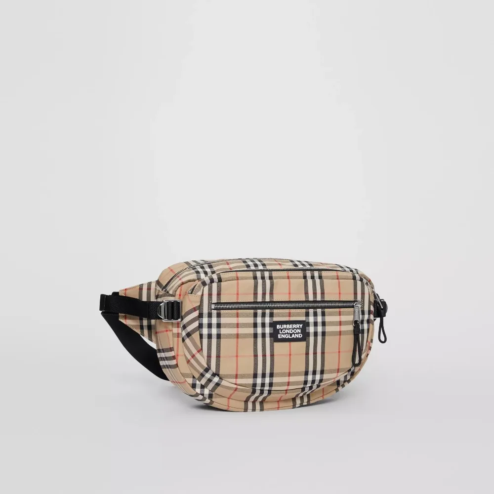 Мужская сумка через плечо Burberry, большая винтажная клетчатая Хлопковая сумка-мессенджер для мужчин, модная 80177341