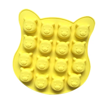 

16 hole pooh silicone chocolate mold, silicone cake mold