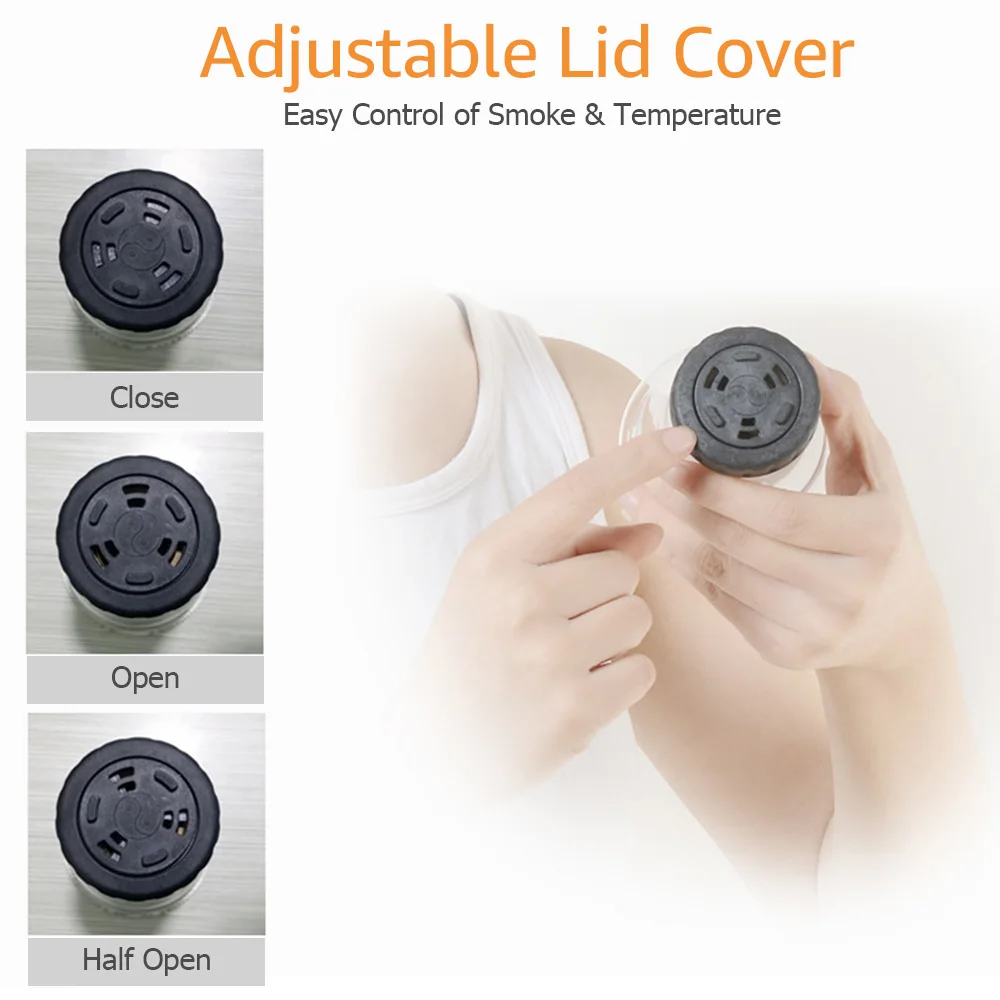 Chinese Medicine Moxibustion Acupuncture Points Cupping Burning Moxa Chinese Cupping Heating Therapy Anti-broken Vacuum Can