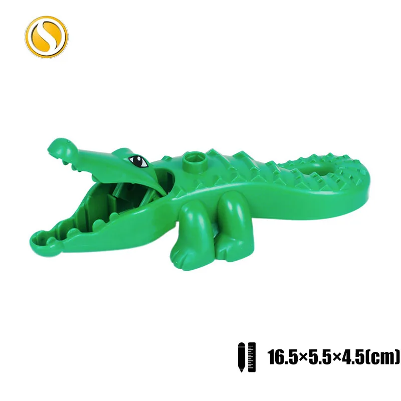 Original Big Size Assemble Building Blocks Accessory Toys For Children Compatible Big Size Animals Sets Zoo Bricks Baby Gifts