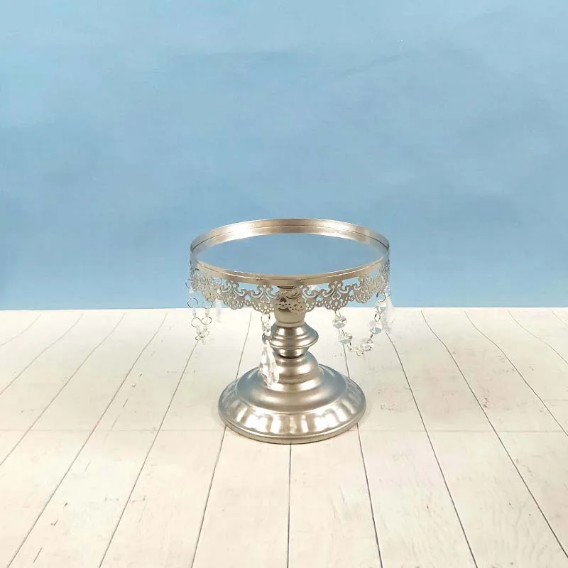 1-7 шт/набор кекс Bling And Decoration display тарелка Хрустальная чашка Серебряное Зеркало Подставка для торта для свадьбы и вечеринки