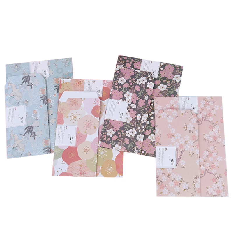 3 Envelope+6 Paper Letter Kawaii Flower Forest Series Creative Stationery School Office Supplies Children Envelope Wedding