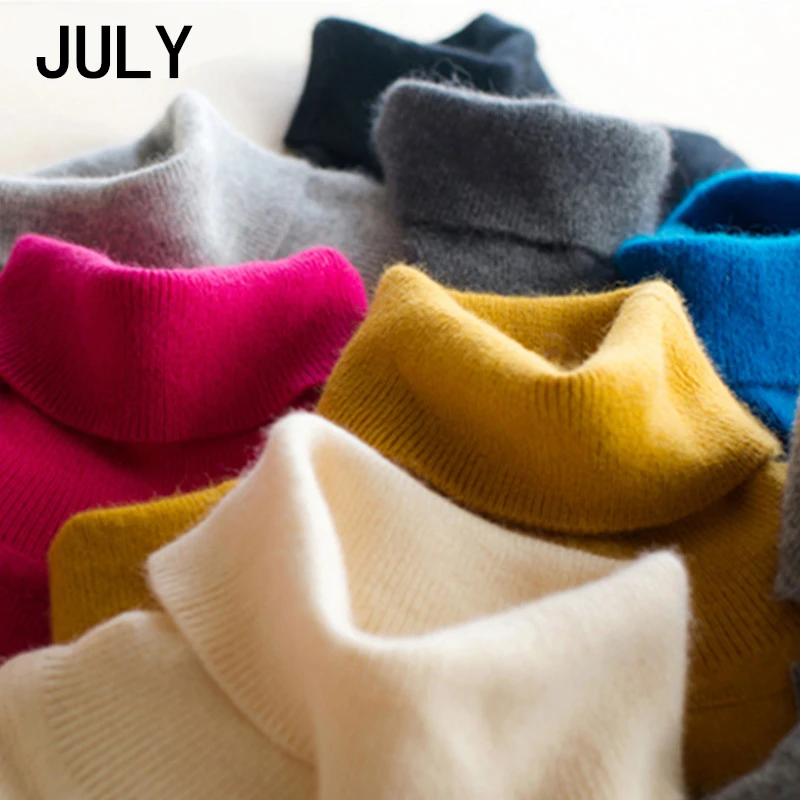 

2019 Autumn winter Sweater Women Turtleneck Women's Plus Size Knitted Turtleneck Winter Cashmere Sweater For Women Warm Sweaters
