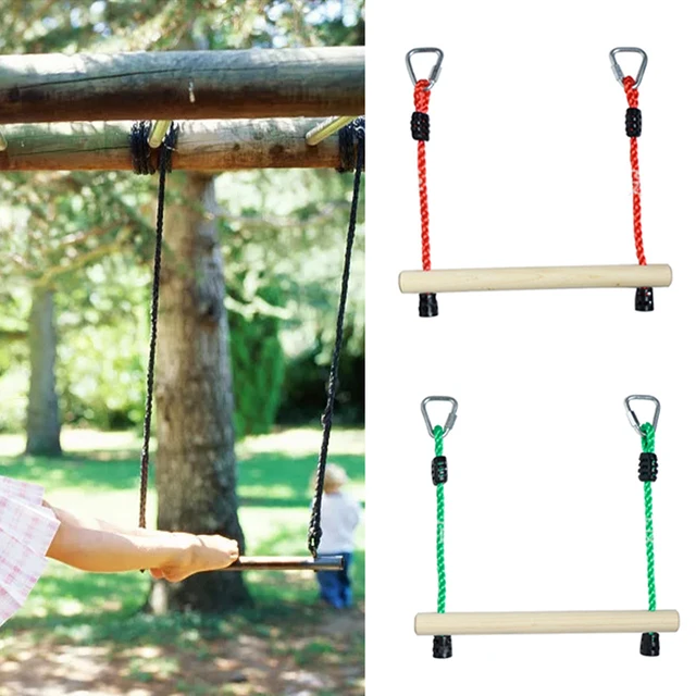 Kids Climbing Children Indoor Outdoor Home Activity Fitness Ring Game Accessories Playground Sports Trapeze Swing Bar Training 5