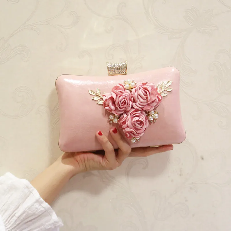 

P-F bag Hot Sale Evening Bag Flower Bride Bag Purse full dress Party handbag Wedding Clutch Women Evening Purse Lady Clutches
