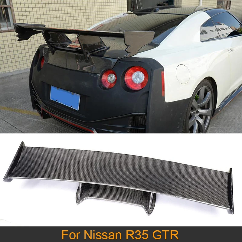 Автомобильный спойлер для заднего крыла из углеродного волокна Nissan R35 GT R GTR 2009 2015