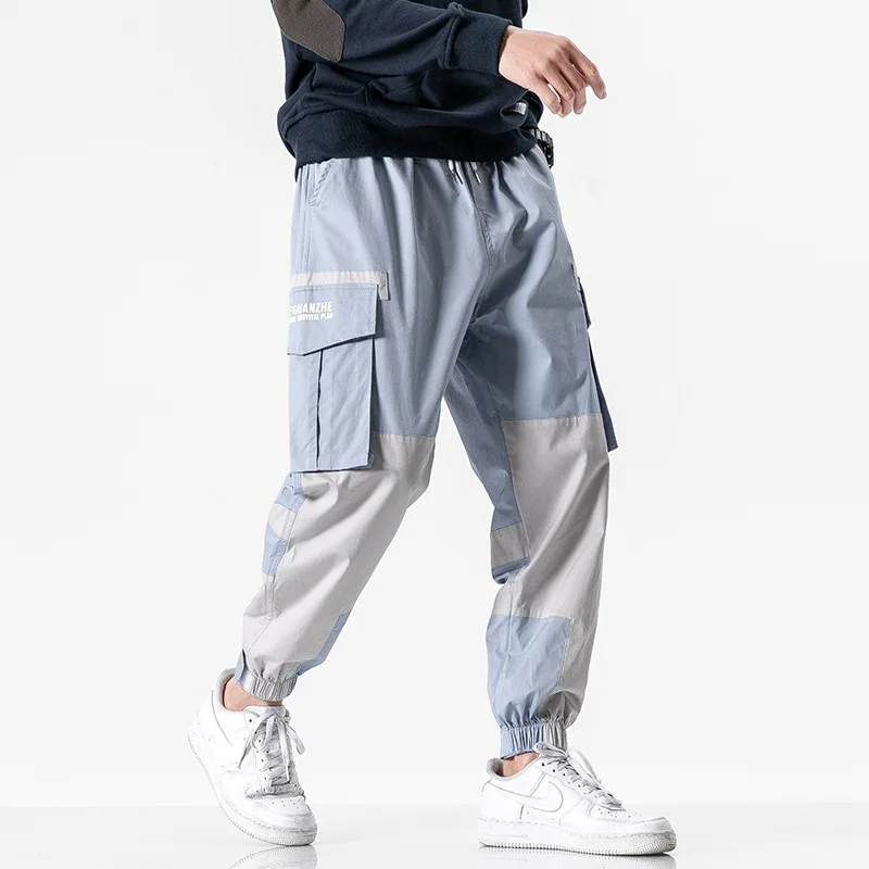 

2020 Spring New Style Japanese-style Shadowless Wall Large Size Contrast Color Workwear Casual Pants M-5x Hk2007