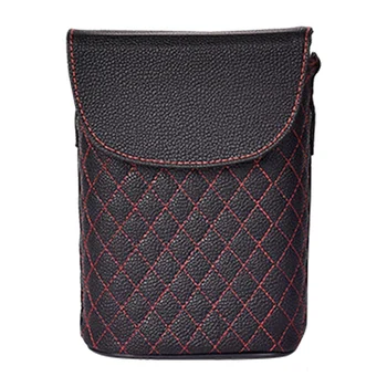 

Leather Car Trash Bin Auto Organizer Storage Box Car Trash Can Rubbish Gargage Holder Automobile Storage Car Accessories