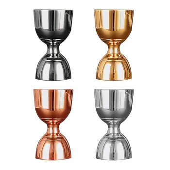 

OOTDTY 30/60ml Stainless Steel Cocktail Wine Shaker Measure Cup Double Shot Drink Jigger Kitchen Gadgets Tool