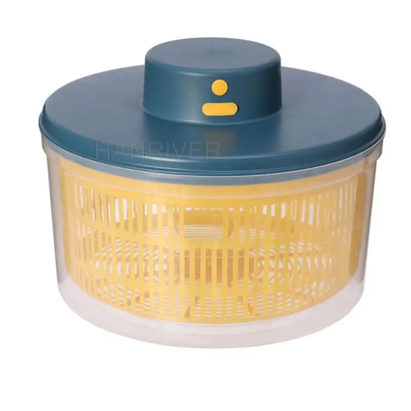 3L Electric Vegetables Dryer Salad Spinner Dehydrator Multifunction Fruits Washing Draining Basket USB Charing Kitchen Drainer 6