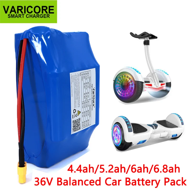 VariCore 36V 4.4Ah 5.2Ah 6Ah 6.8Ah 2 колесный электрический скутер самобалансирующийся 18650