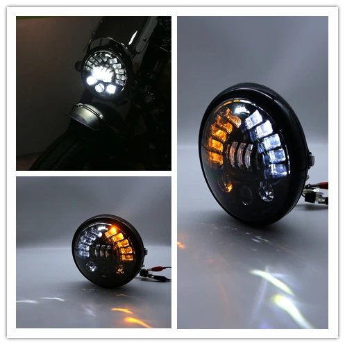 

5.75 inch headlight housing Bucket for Harley Softail Sportster Dyna Choppers 5.75'' led headlamp bracket housing