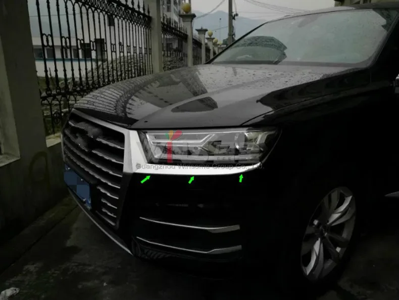 Для Audi Q7 хромированная крышка фары, накладка на голову, декоративные аксессуары для стайлинга автомобилей, аксессуары для тюнинга, хром
