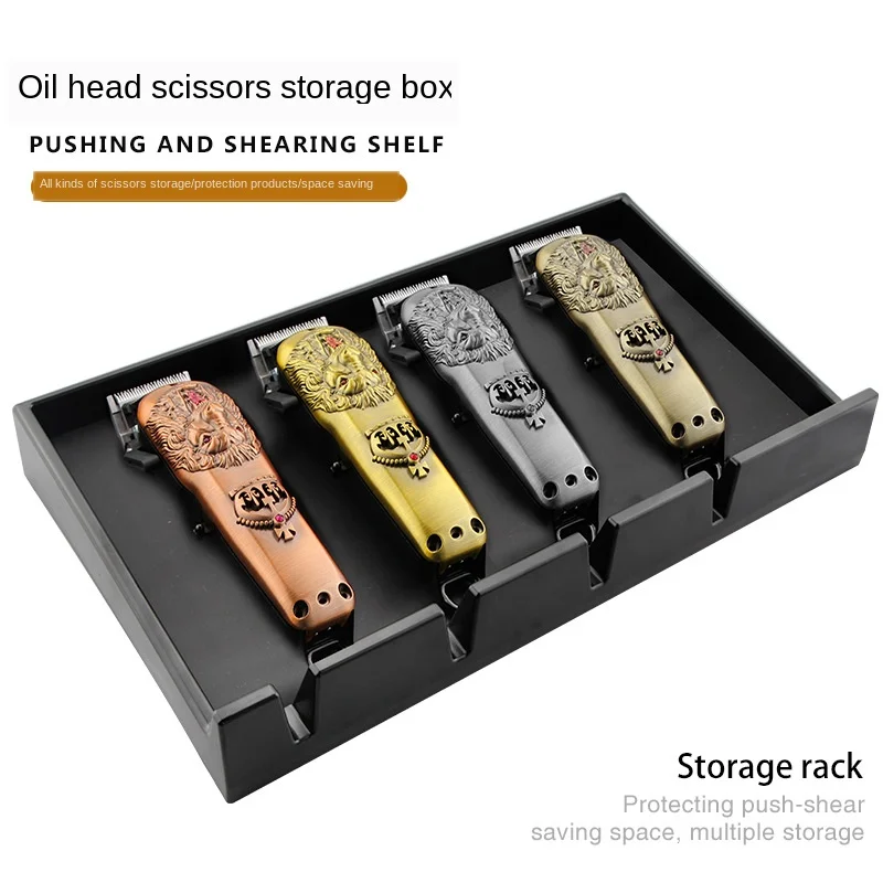 

Hair Clipper Display Rack Storage Box US Power Generation Push Display Box Caliper Tray Hairdressing Tools G0115