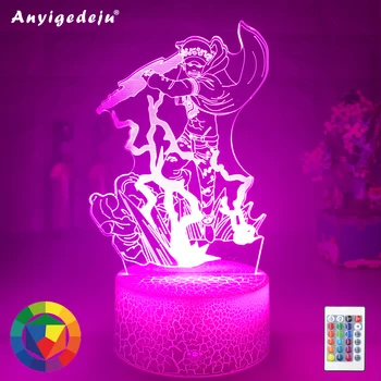 

Led 3d Night Light Lamp Japanese Anime ONE PIECE Trafalgar D. Water Law Figure Nightlight for Child Bedroom Decor Lamp Bedside
