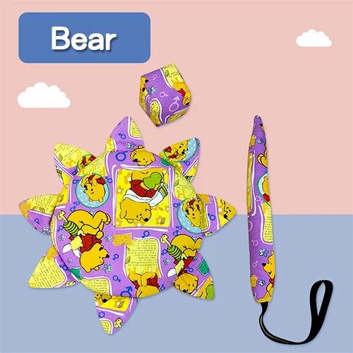 Bear 3 шт. тканевые Мультяшные милые игрушки мягкая ткань летающий диск песочники Хвост сумка для занятий спортом на открытом воздухе игрушки веселые игры безопасные игрушки ручной работы RZ1113 - Цвет: Bear