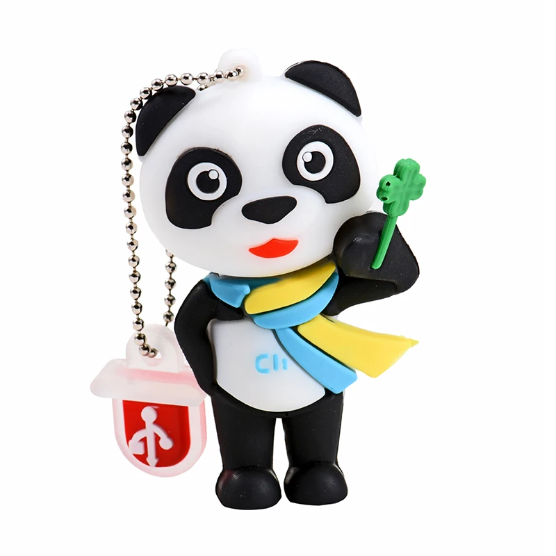 B SHANDIAN мультфильм USB флэш-накопитель панда ручка накопитель USB карта памяти 4 ГБ 8 ГБ 16 ГБ 32 ГБ 64 ГБ 128GBU диск подарок на день рождения - Цвет: B