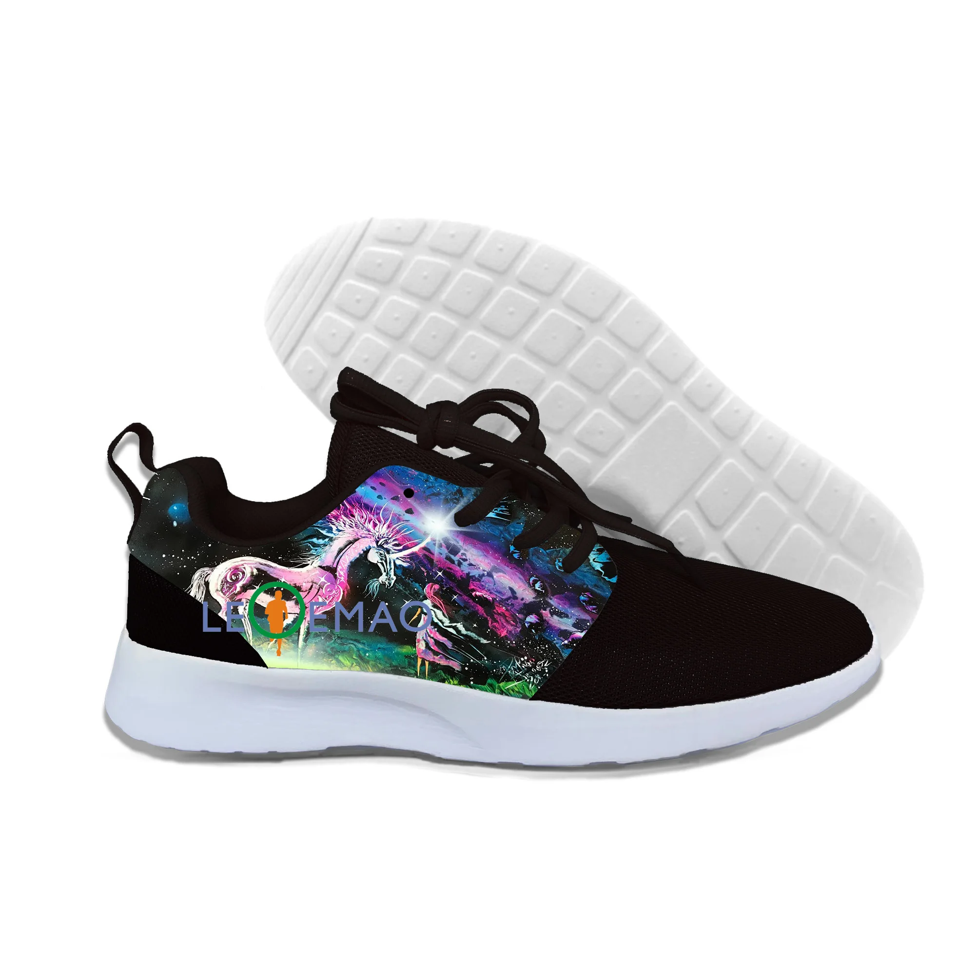 

Free Running Fantasy Animal Unicorn Western Myth and Legends Vogue Shoes Boy's Girl's Bright Blues Athietic Breathable Sneakers