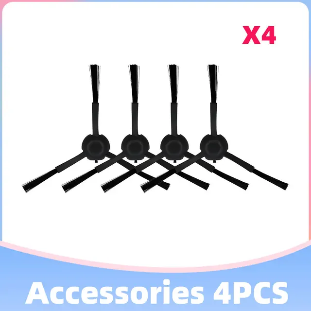 Xiaomi Dreame Bot L10 Pro D9 TROUVER LDS Finder Robot Vacuum Cleaner Parts Main Side Brush Hepa Filter Mop Cloths Replacement 4 Black