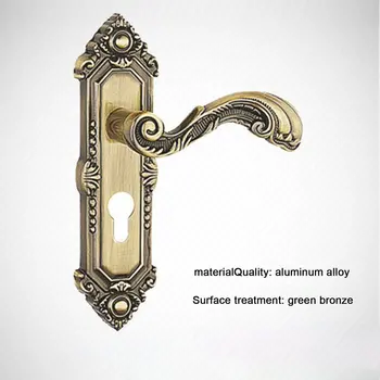 

Aluminum Alloy Security Door Locks Continental Bedroom Minimalist Interior Door Handle Lock Cylinder Mute Door Lock Household