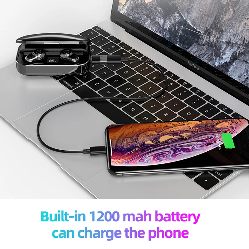 A6 TWS наушники Bluetooth беспроводная гарнитура с сенсорным управлением музыкальные