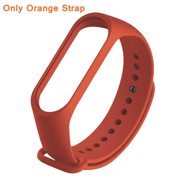 Для xiaomi Band 4 3 браслет розовый сменный ремешок на xiaomi mi Band 4 3 Аксессуары для смарт-часов для xio mi Band 3 4 - Цвет: Orange