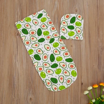 

2020 Baby Bedroom Stuff Newborn Blanket Swaddle Sack Baby Swaddle Wrap Infant Sleeping Bag with Matching Top Knot Hat