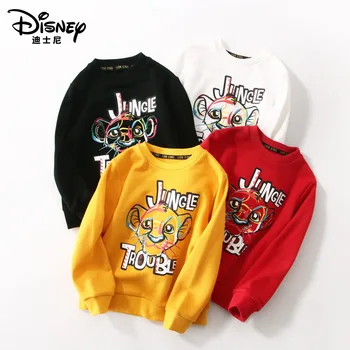 

Disney print long sleeve sweater Lion King joint girls sweater new autumn children's shirt boy sweater