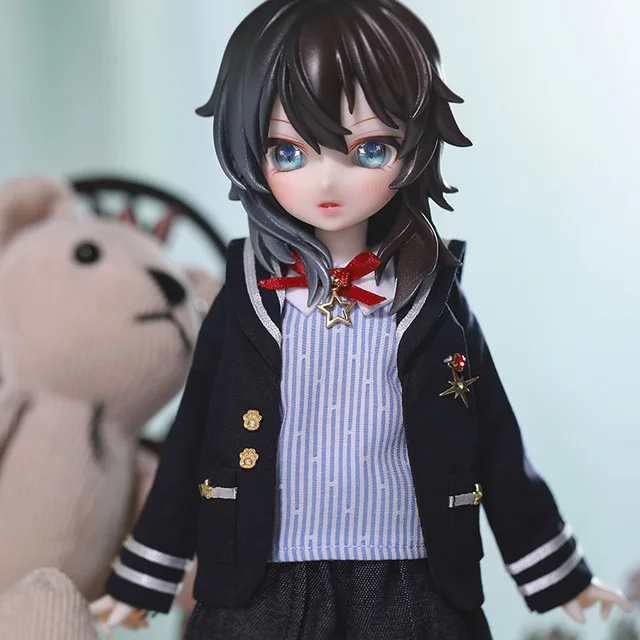 BJD Doll Shuga Fairy Foe 1/6 Resin Toys for Kids Surprise Gift for Girls Doll Anime Figure Toy Resin Wig Animal Version 3