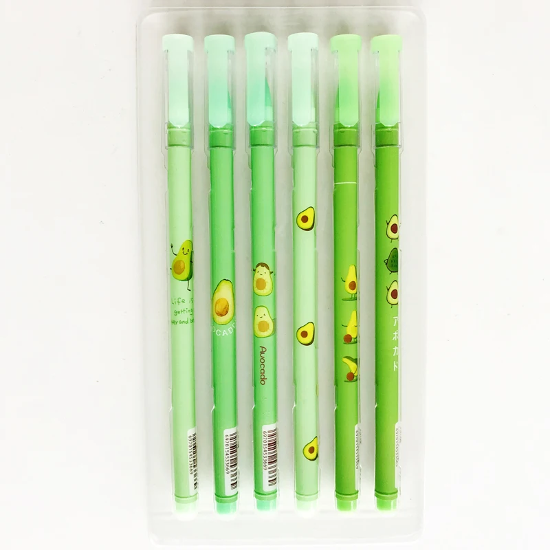 

2PCS/Lot Cute Fresh Avocado Gel Pen Rollerball Pen Writing Pen School Office Supply Student Stationery