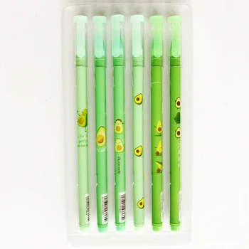 

2PCS/Lot Cute Fresh Avocado Gel Pen Rollerball Pen Writing Pen School Office Supply Student Stationery