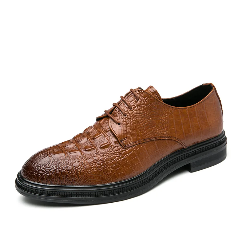 Details about   Mens Business Leisure Shoes Work Office Soft Lace up Oxfords Crocodile pattern L 