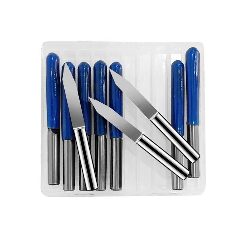 10Pcs 3.175mm Tungsten Steel V Shape Carbide PCB Engraving Bits CNC Router Tool 10 20 30 Degree 0.1 To 1.0mm Machine Accessories |