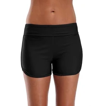 Шорты для плавания, женские консервативные боксеры, анти-бегущие длинные Пятиточечные штаны, женские Однокомпонентные базовые шорты большого размера для плавания ming