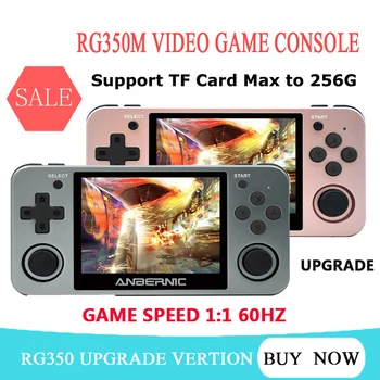 

New Retro Game Console RG350M Opendingux 3.5 inch IPS Screen HDMI HD Output Supports TF Card 13000 Games Portable Game Console