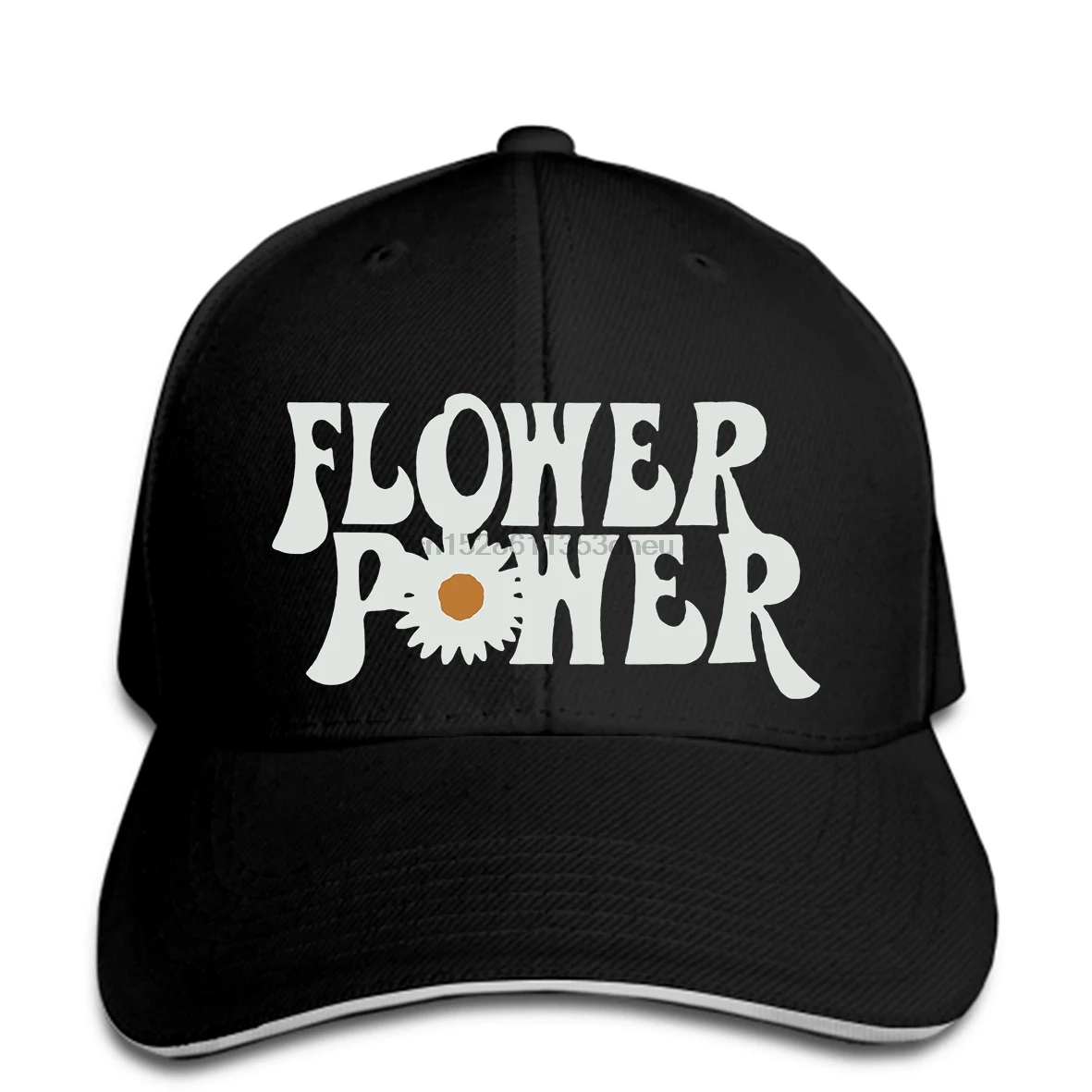 Бейсбольная кепка Flower power, Ретро стиль, Tri Blend 70, хиппи, Вудсток, мир, бейсболка, остроконечная Кепка