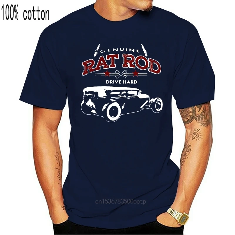Оригинальная винтажная Мужская футболка Hotrod Hot Rod для автомобиля (2) | Женская