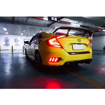 

Vland factory for CIVIC 2016 2017 2018 2019 FULL LED tail light with play and plug+moving signal for car assembly