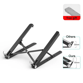 

Plastic Laptop Stand for Macbook Pro Portable Support Notebook Stand 5 Gear Height Adjustable Foldable Laptop Holder