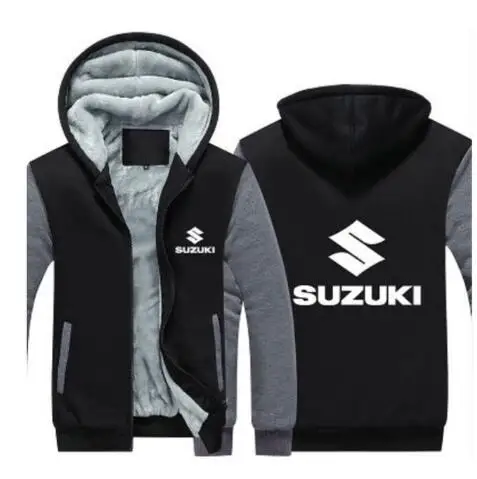 6 цветов зимняя куртка для Suzuki Offroad мужская повседневная куртка пуловер шерстяная подкладка куртка мотоциклетная куртка толстовка Z3