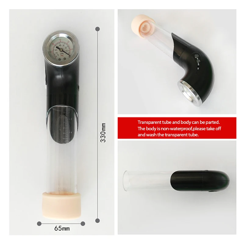 Smart Pump Penis Vacuum Exercise Enlarger Penis Erection Lasting Sex ToysElectric PenisExtender Penis Enlargement Aid Impotence