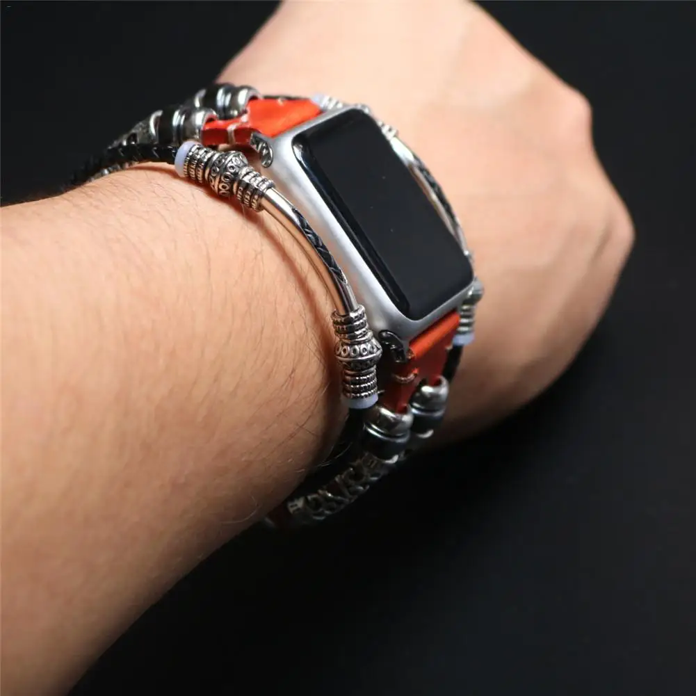 Кожаный ремешок для часов ручной работы для Apple Watch 38 мм 42 мм серия 1 серия 2 серия 3