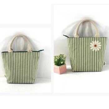 

2020 New Striped Simple Maternity Clothes Baby Bottle Tissue Canvas Bag Printing Grocery Mommy Bag Embroidery Women Flap Fashion