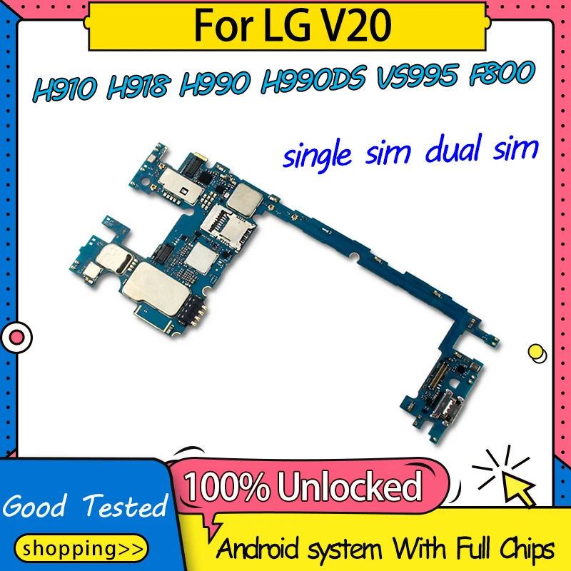 Материнская плата для LG V20 H910 H918 H990 VS995 F800 H990DS разборная материнская с полными