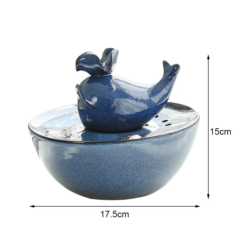 Gray Automatic Circulation Water Dispenser USB Electric Water Fountain Basin Dog Cat Pet Drinker Bowl Pet Supplies 4 Styles - Color: Gray