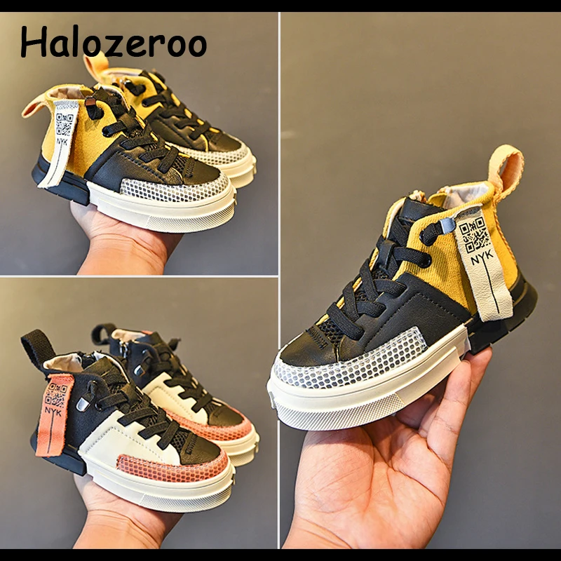 

Autumn Kids High Top Sneakers Baby Girls Sport Sneakers Genuine Leather Shoes Children Casual Sneakers Brand Sneakers Trainers