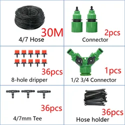 Automatic DIY Drip Irrigation System with Adjustable Drippers (30M Kit)